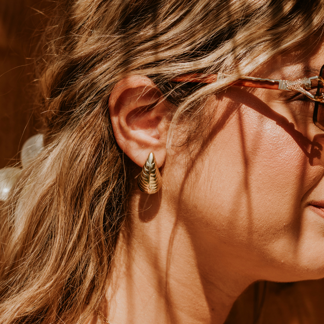 Textured Drop Earrings