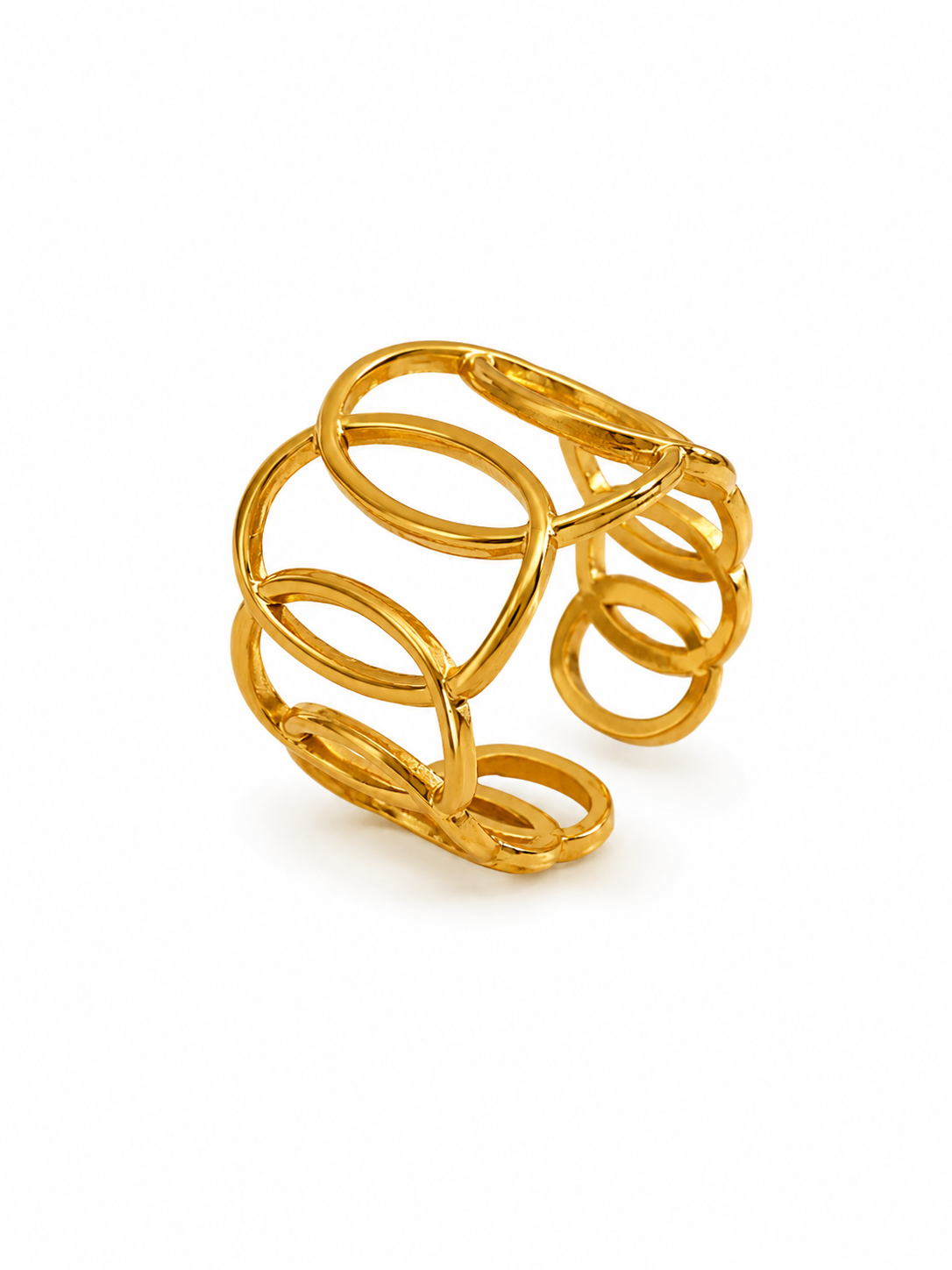 Golden Orbit Ring