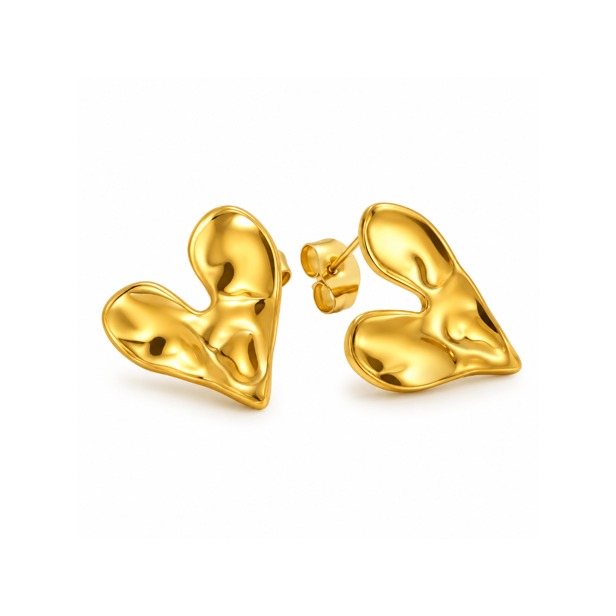 Melted Heart Earrings