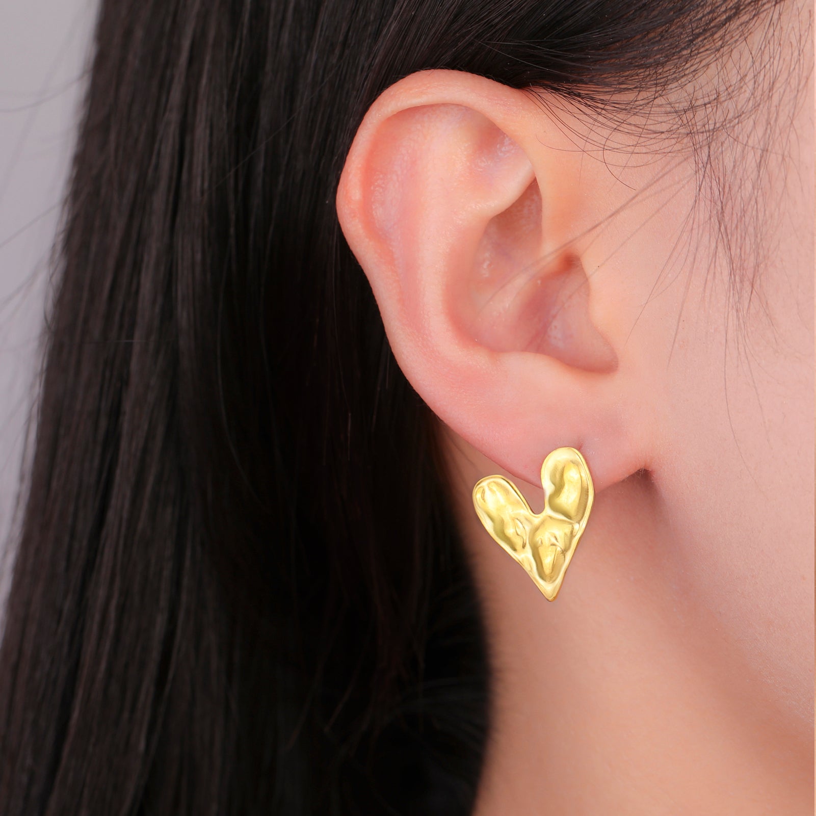 Melted Heart Earrings