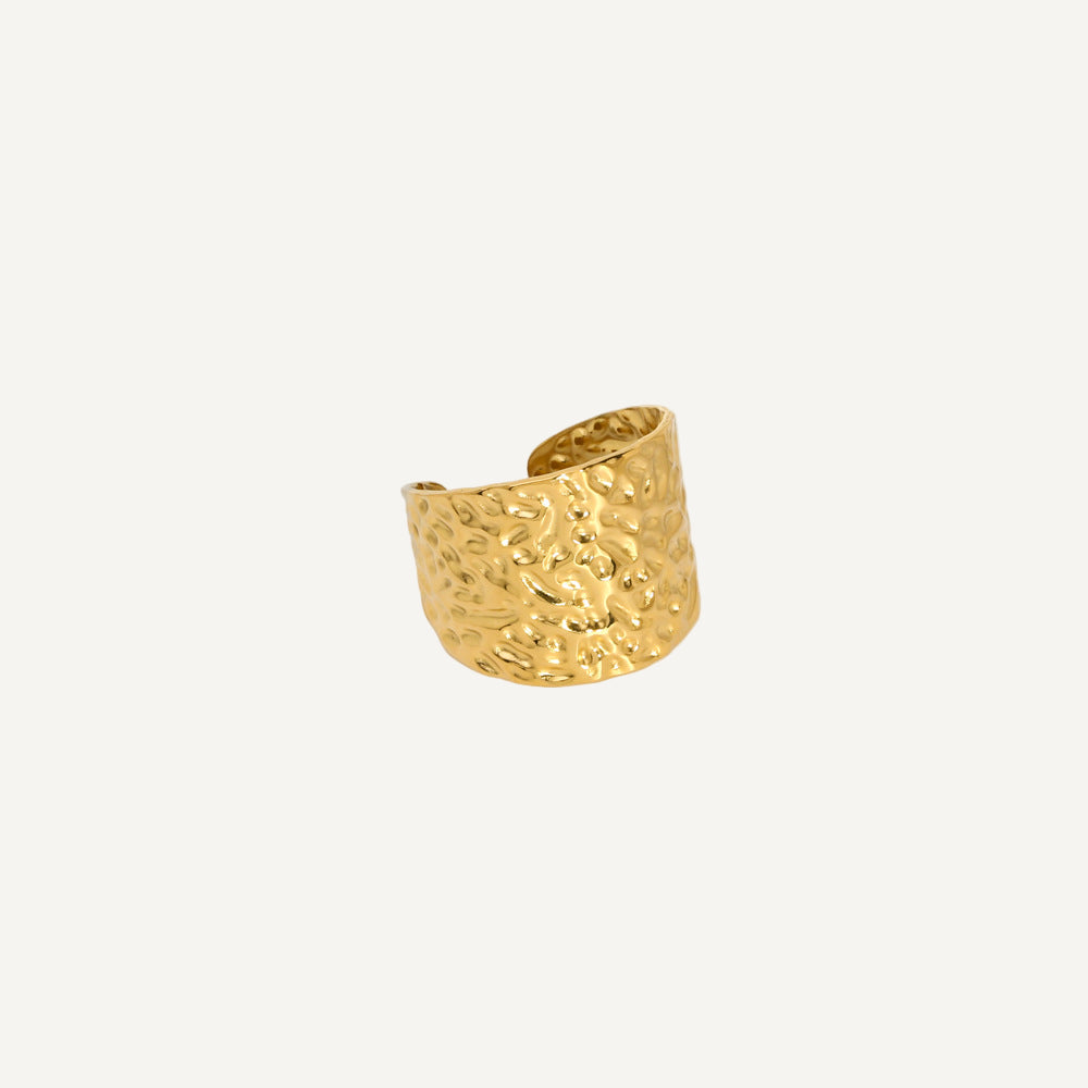 Crushed Gold Ring