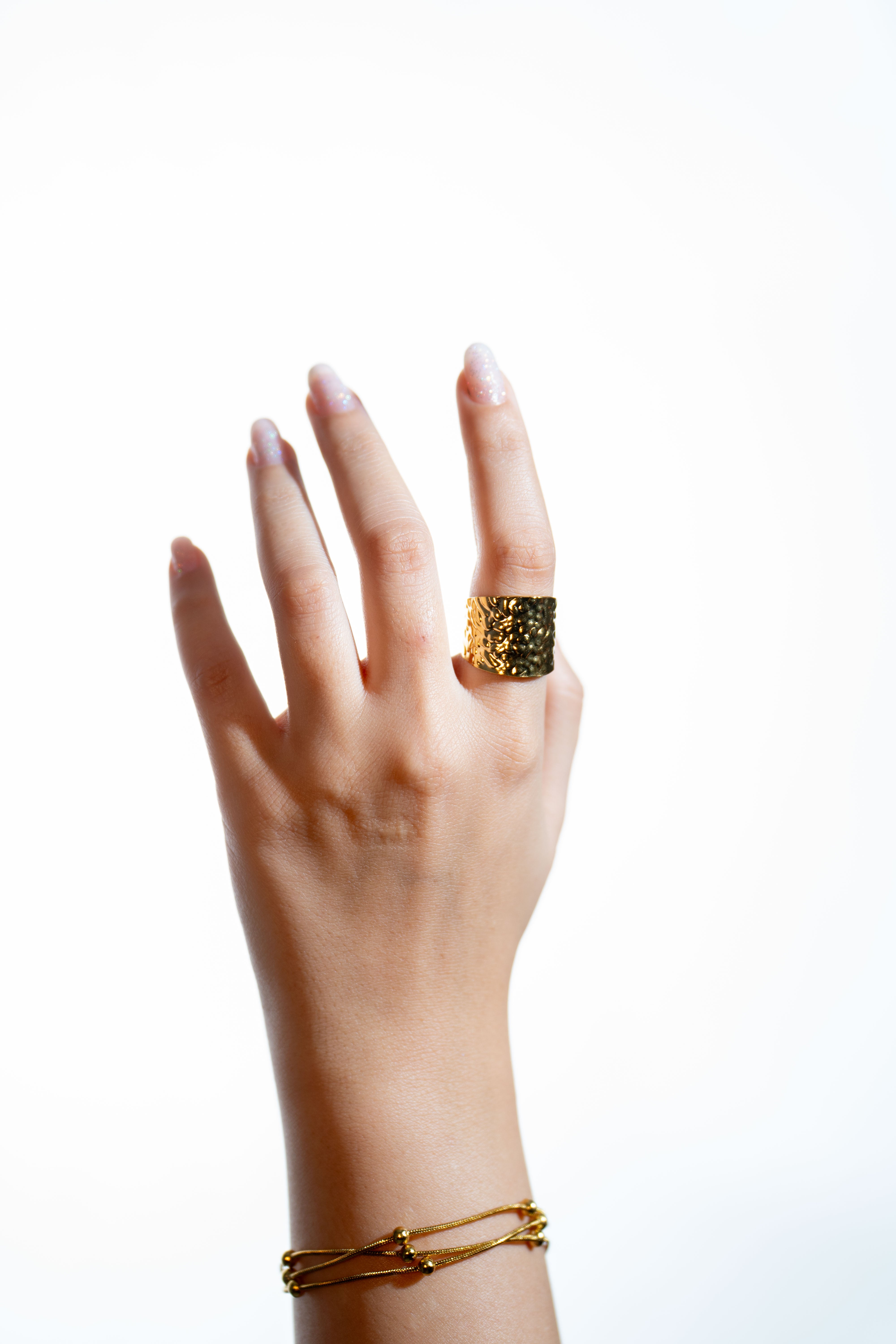 Crushed Gold Ring
