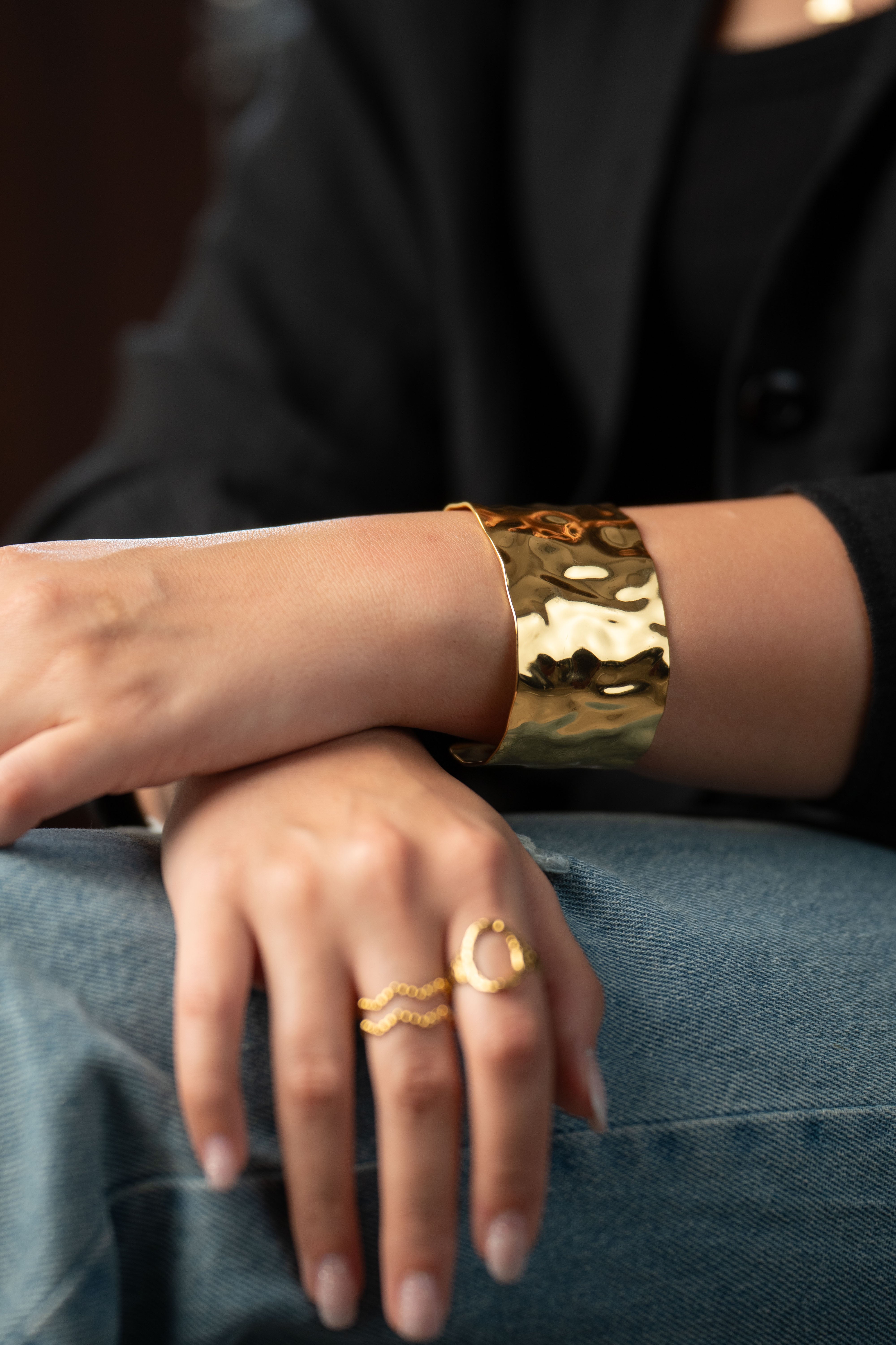 Molten Gold Arm Cuff