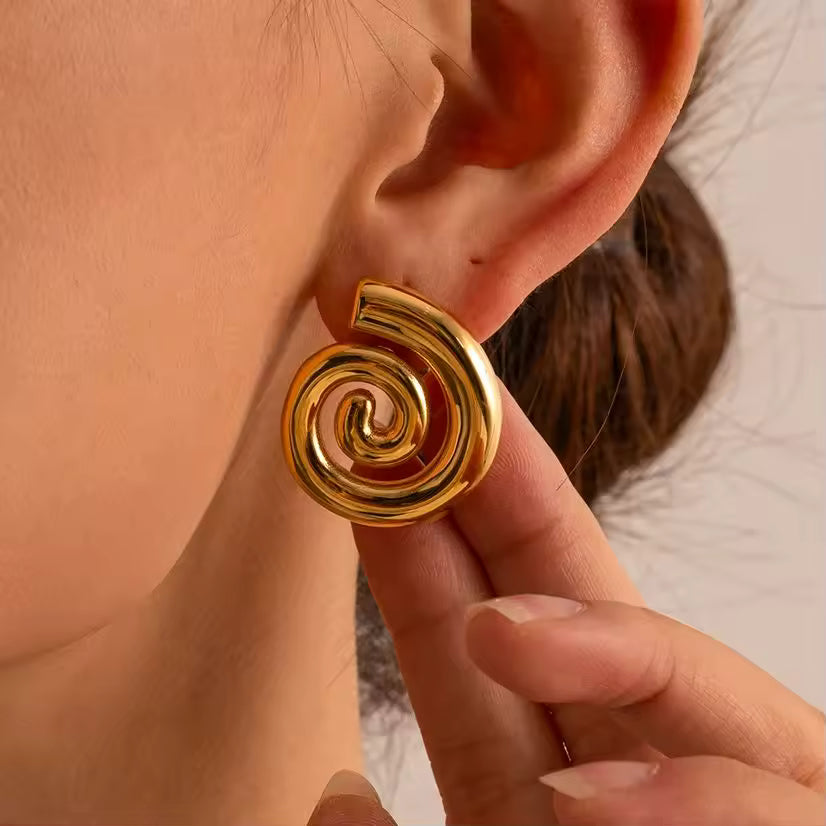 Twist Spiral Earrings