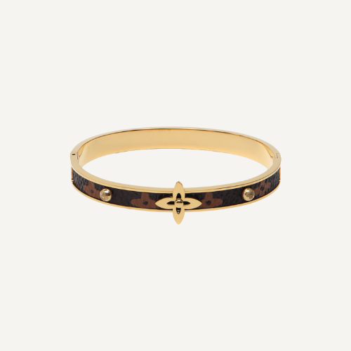 Noir Clover Bangle